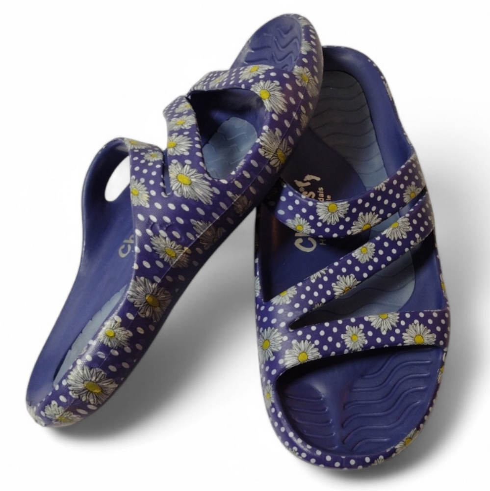 Tony Little Cheeks Health Sandals Gel Footbed Summer Beach Slides Size 10